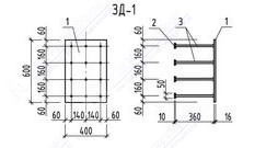 Закладная деталь ЗД-1 схема