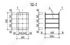 Закладная деталь ЗД-2 схема