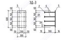 Закладная деталь ЗД-3 схема