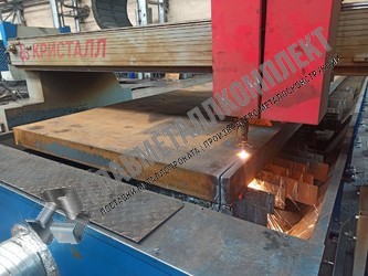 Резка газом металла толщиной 120 мм