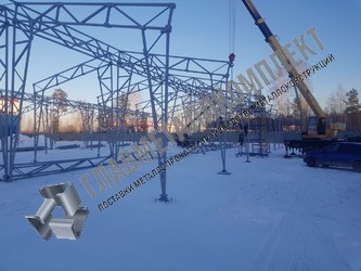 Металлические фермы для навеса фото 1