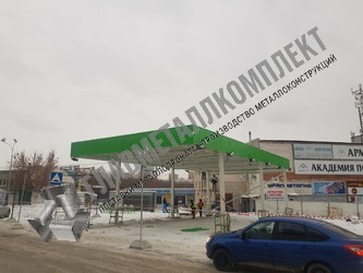Металлические фермы для навеса фото 5