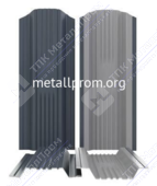 Штакетник металлический Австрийская Плетенка Премиум 115 мм (Стальной бархат)