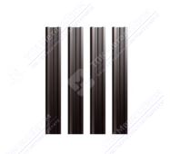 Штакетник металлический Grand line 100 мм (М-образный, коричневый)