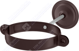 Держатель трубы Аквасистем 100 комплект для крепления трубы RAL8017 шоколад