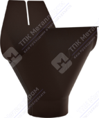 Воронка желоба Аквасистем 125 90 RR32 темно-коричневый