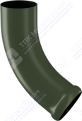 Колено трубы Аквасистем 90 сливное декоративное RR11 темно-зеленый