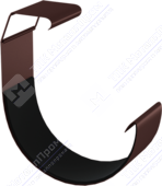 Соединитель желоба Аквасистем 125 RAL8017 шоколад