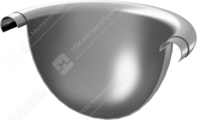 Заглушка желоба Аквасистем 150 полукруглая RR21 светло-серый