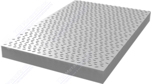 Лист рифленый 3 мм чечевица спецраскрой