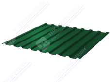 Профнастил полимер С20 0,45 1110/1150 ПЭ RAL6029 зеленая мята