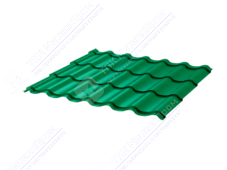 Металлочерепица МЧ2 СуперМонтеррей 0,5 ПЭ RAL6029 зеленая мята
