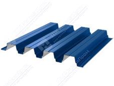 Профнастил полимер Н75 0,45 750/800 ПЭ RAL5005 сигнально-синий