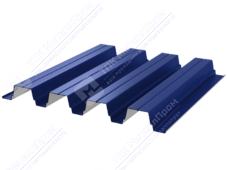 Профнастил полимер Н75 0,45 750/800 ПЭ RAL5002 ультрамарин