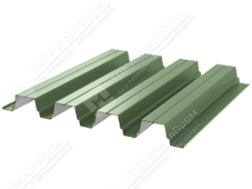 Профнастил полимер Н75 0,5 750/800 ПЭ RAL6021 бледно-зеленый