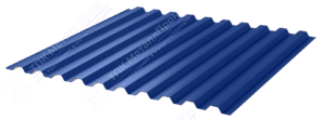 Профнастил полимер С21 0,4 1000/1051 ПЭ RAL5005 сигнально-синий