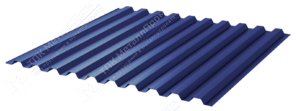 Профнастил полимер С21 0,45 1000/1051 ПЭ RAL5002 ультрамарин