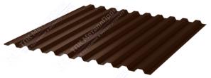 Профнастил полимер С21 0,5 1000/1051 ПЭ RAL8017 шоколад