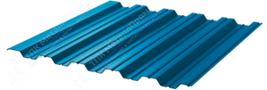 Профнастил полимер НС35 0,5 1000/1060 ПЭ RAL5021 морская волна