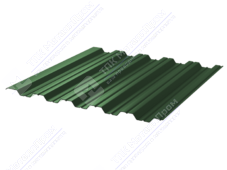 Профнастил полимер НС35 0,5 1000/1060 Стальной бархат RAL6005 зеленый мох