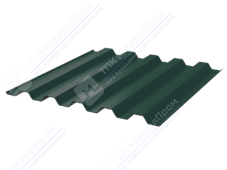 Профнастил полимер С44 0,4 1000/1047 ПЭ RAL6005 зеленый мох