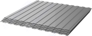 Профнастил оцинкованный С44 0,45 1000/1047