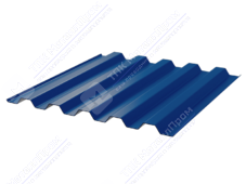 Профнастил полимер С44 0,5 1000/1047 ПЭ RAL5005 сигнально-синий