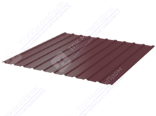 Профнастил полимер С10 0,4 1130/1155 ПЭ RAL3005 красное вино