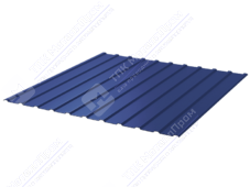 Профнастил полимер С10 0,45 1130/1155 ПЭ RAL5002 ультрамарин