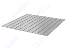 Профнастил полимер С10 0,45 1130/1155 ПЭ RAL7047 телегрей