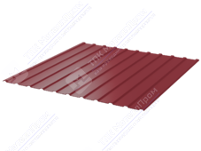 Профнастил полимер С10 0,7 1130/1155 ПЭ RAL3003 рубин