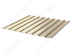 Профнастил полимер СП20 0,4 1100/1150 ПЭ RAL1015 светлая слон кость