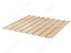 Профнастил полимер СП20 0,45 1100/1150 ДПП OM002B светлое дерево