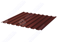 Профнастил полимер СП20 0,45 ТУ 1100/1150 ПЭ RAL3009 красный оксид