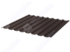 Профнастил полимер СП20 0,45 ТУ 1,15м 2м ПЭ RAL8017 шоколад