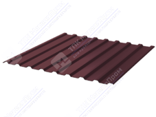 Профнастил полимер СП20 0,45 1,15м 3м ПЭ RAL3005 красное вино