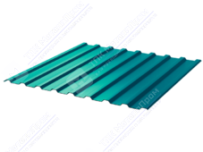 Профнастил полимер СП20 0,7 1100/1150 ПЭ RAL5021 морская волна