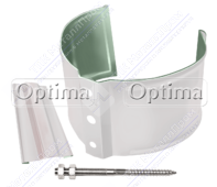 Держатель трубы GrandLine Optima 90 на кирпич RAL9003 сигнально-белый