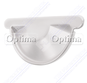 Заглушка желоба GrandLine Optima 125 RAL9003 сигнально-белый