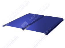 Сайдинг брус 330/355 0,5 ПЭ RAL5002 ультрамарин