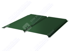 Сайдинг брус 330/355 0,5 ПЭ RAL6005 зеленый мох