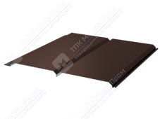 Сайдинг брус 330/355 0,5 ПЭ RAL8017 шоколад