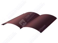 Сайдинг бревно 330/353,5 0,45 ПЭ RAL3005 красное вино