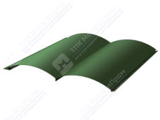 Сайдинг бревно 330/353,5 0,5 ПЭ RAL6002 зеленый лист