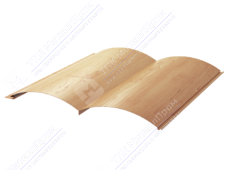 Сайдинг бревно 330/353,5 0,45 ДПП G6W010P светлое дерево