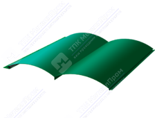 Сайдинг бревно 330/353,5 0,45 ПЭ RAL6029 зеленая мята