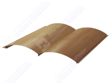 Сайдинг бревно 330/353,5 0,4 ДПП OM031A натур дерево