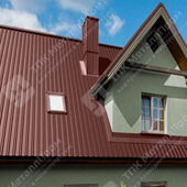 Профнастил МП-20 п/э RAL 8017 двусторонний шоколад 0,5 мм