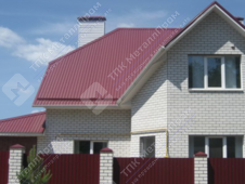 Профнастил МП-20 п/э RAL 3005 (красное вино) 0,7 мм