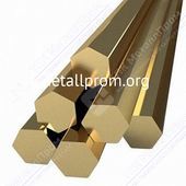 Бронзовый шестигранник БрАМц9-2 30 п/тв